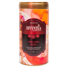 गैलरी व्यूवर में इमेज लोड करें, Earl Grey Rose loose leaf black tea with visible rose petals and bergamot by Divyntea