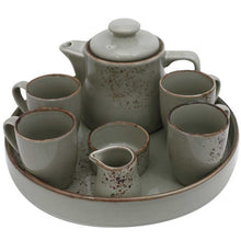 Load image into Gallery viewer, Stoneware 8pcs Tea Pot Set - Divyntea - A Unit Of VOGUE EXIM PVT LTD