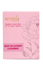 गैलरी व्यूवर में इमेज लोड करें, Divyntea Green Tea Lavender and Spearmint calming herbal blend box

