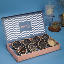 Load image into Gallery viewer, Divyntea premium Indian tea collection with whole leaf teas and elegant teaware display

