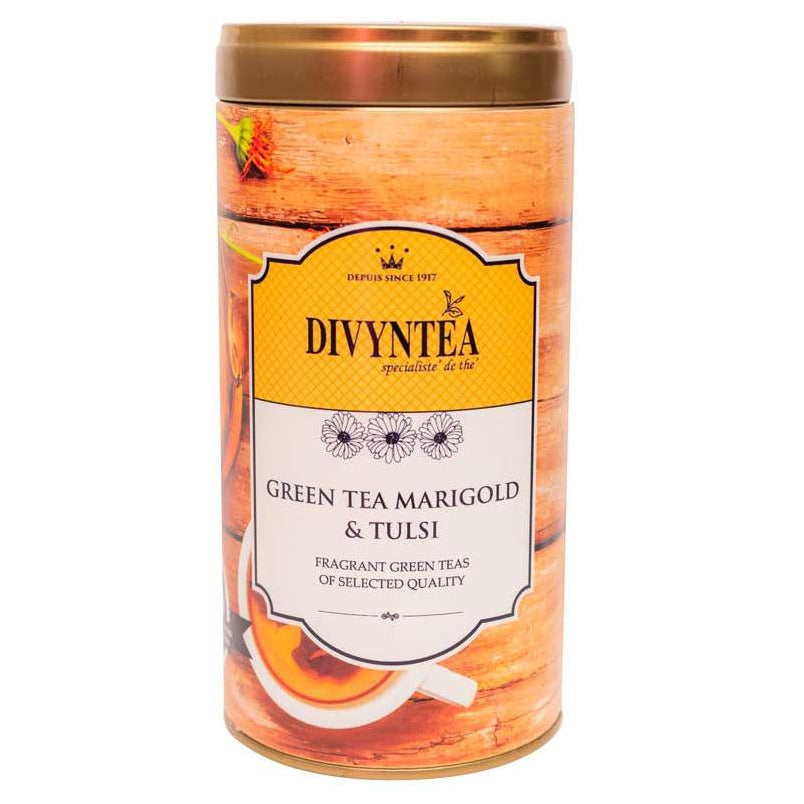 Green Tea Marigold & Tulsi - Divyntea - A Unit Of VOGUE EXIM PVT LTD